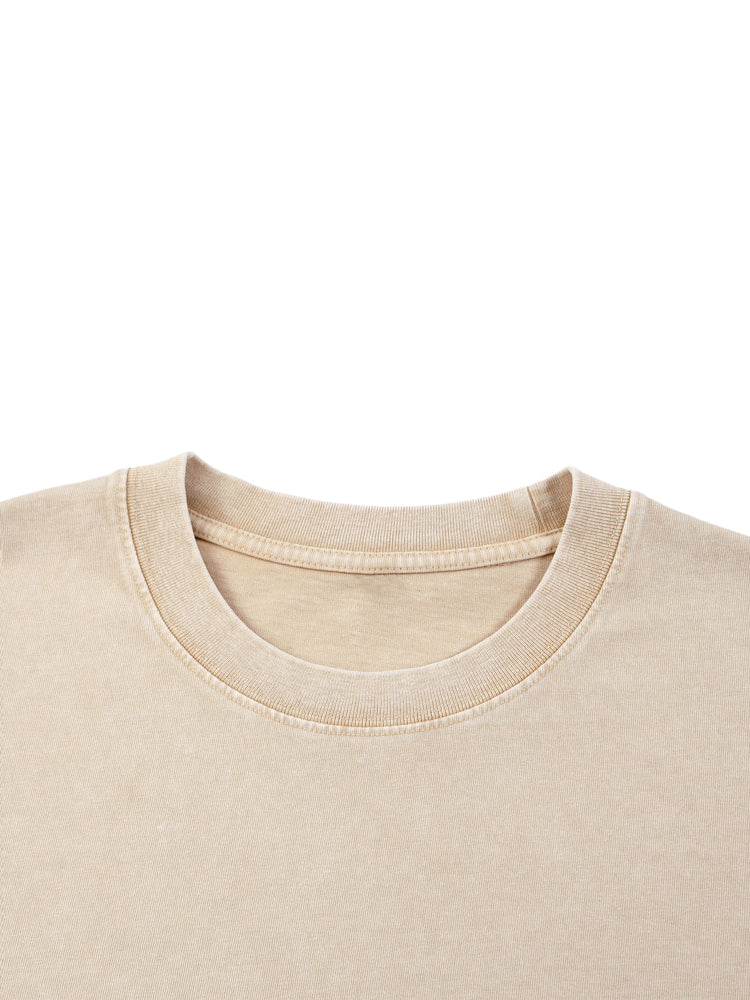 Mineral Wash Boxy Cotton T-Shirt