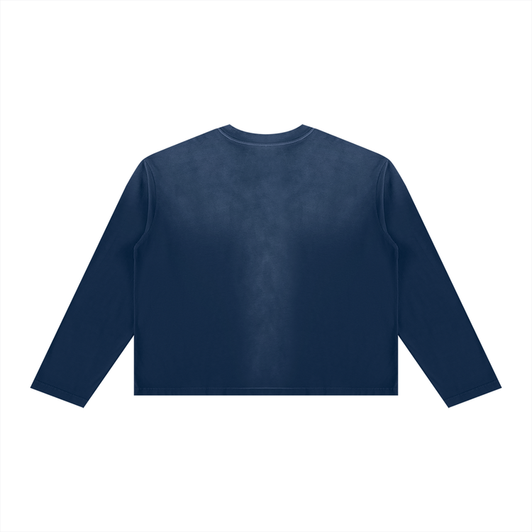 Unisex Sunfade Boxy Long Sleeve T-Shirt