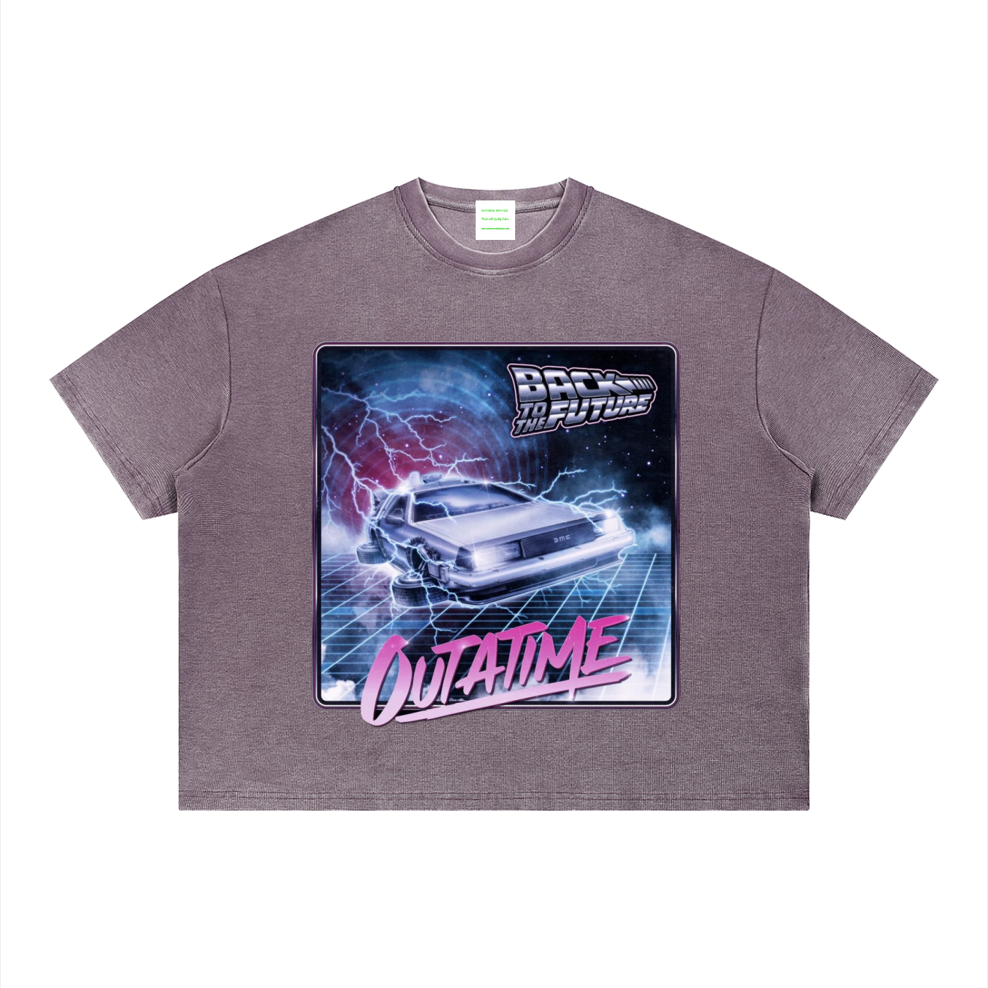 Unisex Vintage Wash Sunfade Boxy Waffle T-Shirt