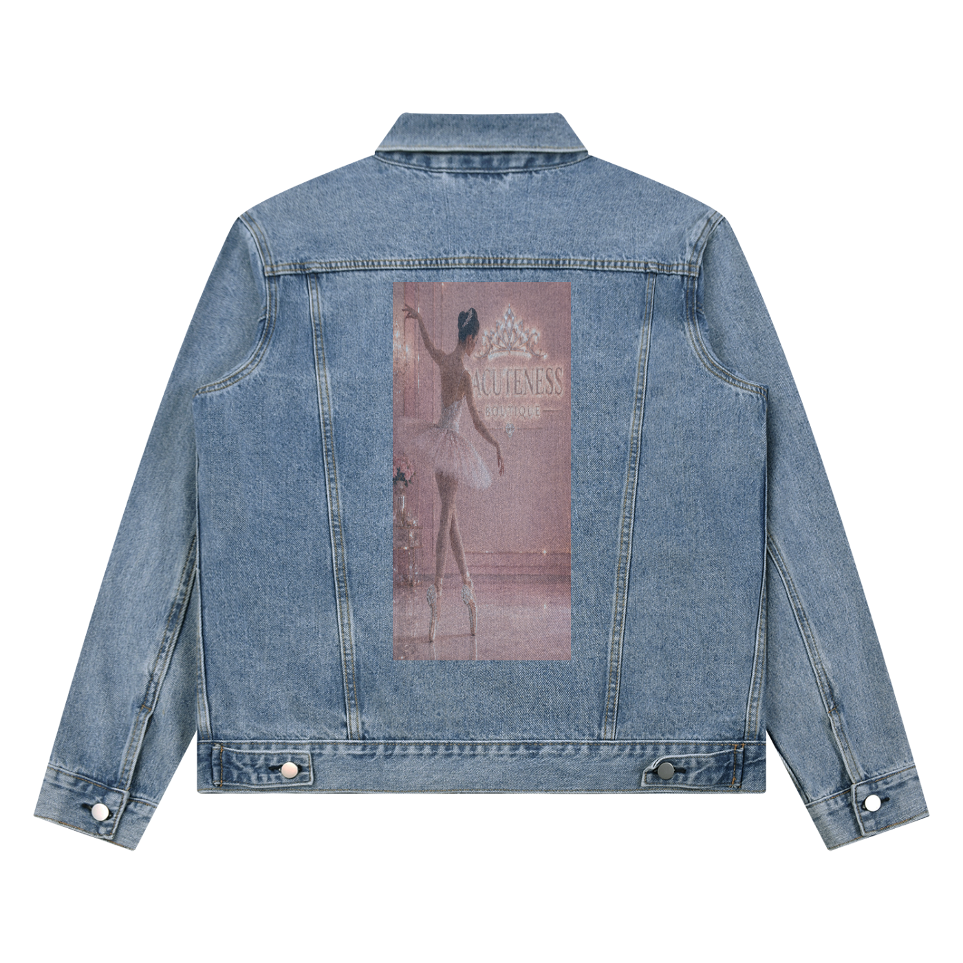 Unisex Vintage Wash Denim Jacket
