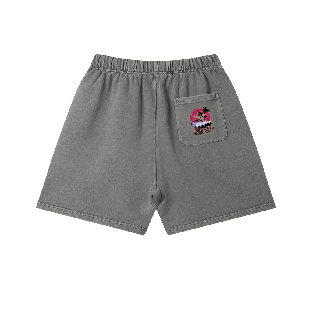 Unisex Vintage Wash Cotton Shorts