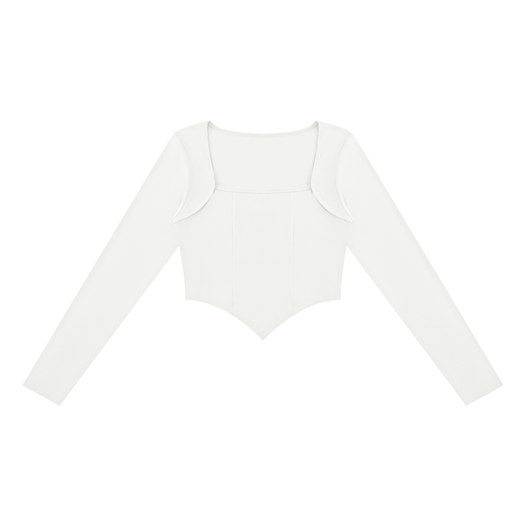 Women's Square Neck Cropped T-Shirt