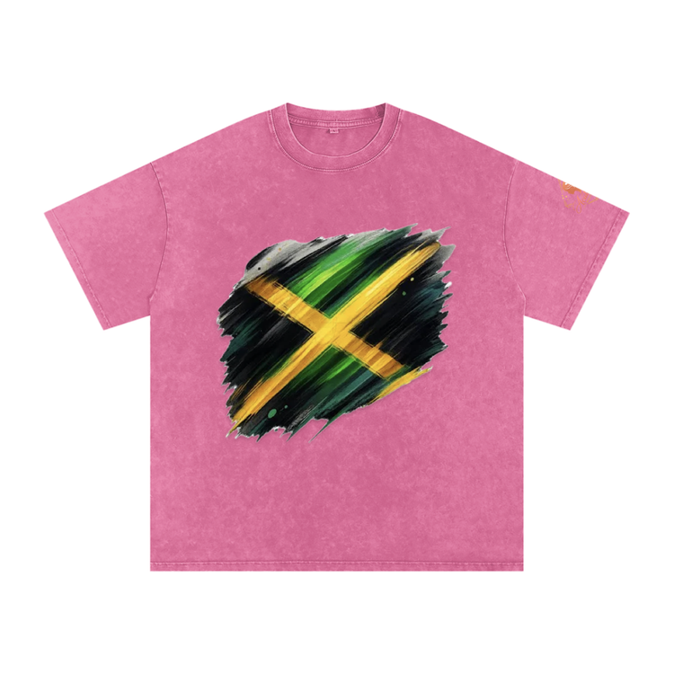 Snow Washed Oversized Cotton T-Shirt