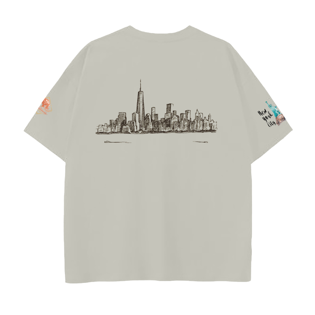 Drop Shoulder Cotton T-Shirt