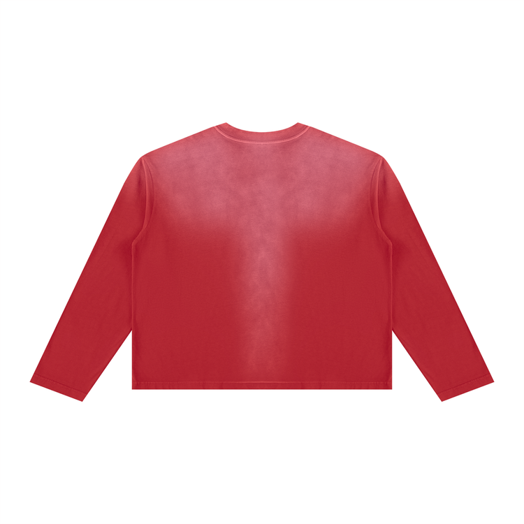 Unisex Sunfade Boxy Long Sleeve T-Shirt