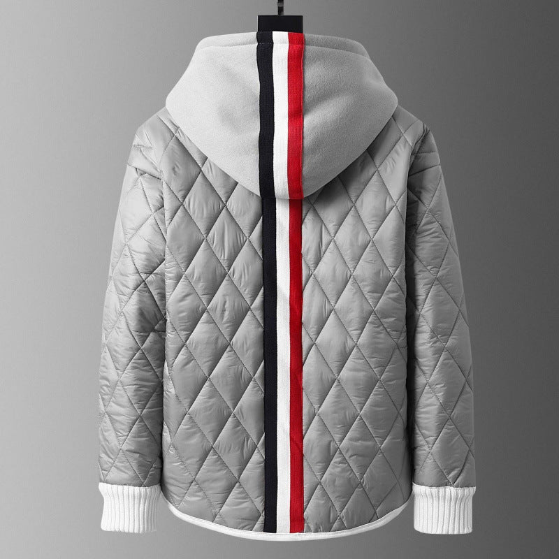 Winter Hooded Cardigan And Padded Cotton Jacket TwoPiece Set