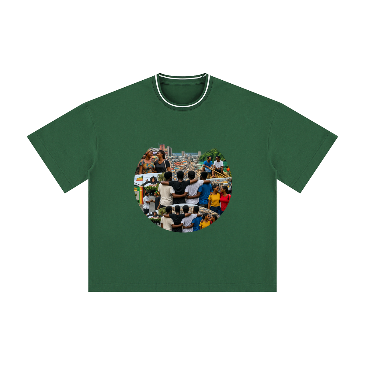 Unisex Boxy Ribbed T-Shirt