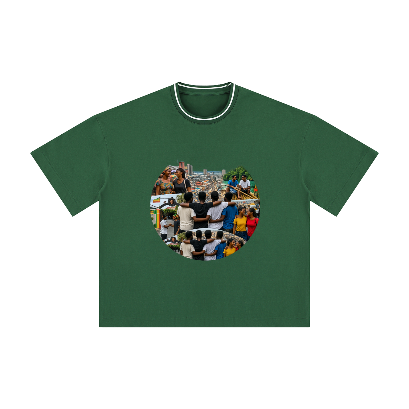 Unisex Boxy Ribbed T-Shirt