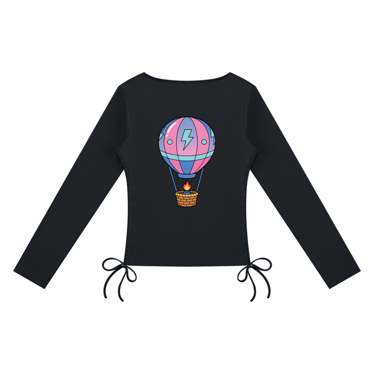 Women's Ruched Square Neck T-Shirt
