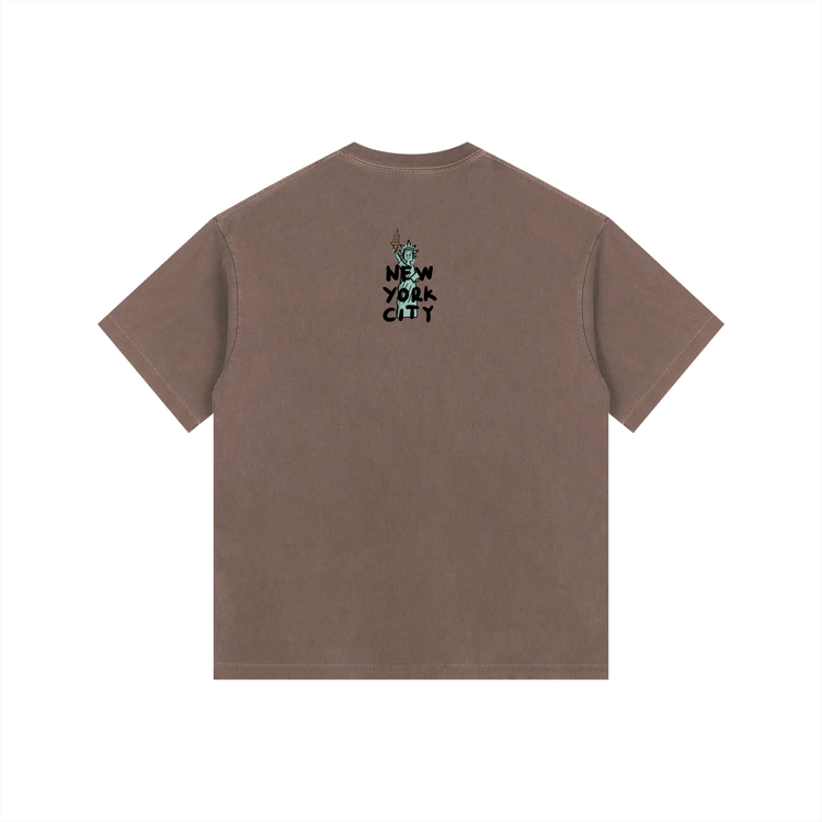 Vintage Washed Oversized Cotton T-Shirt