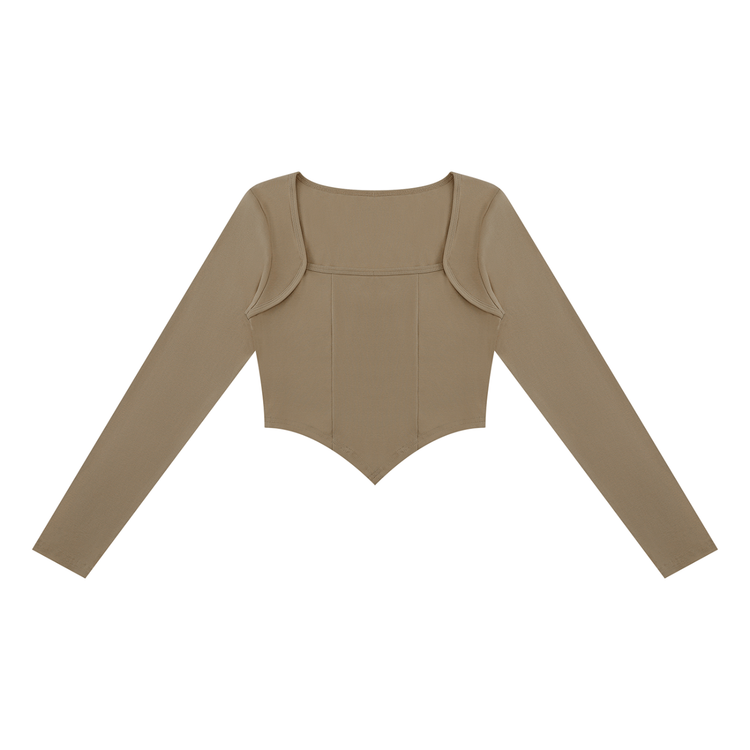 Women's Square Neck Cropped T-Shirt