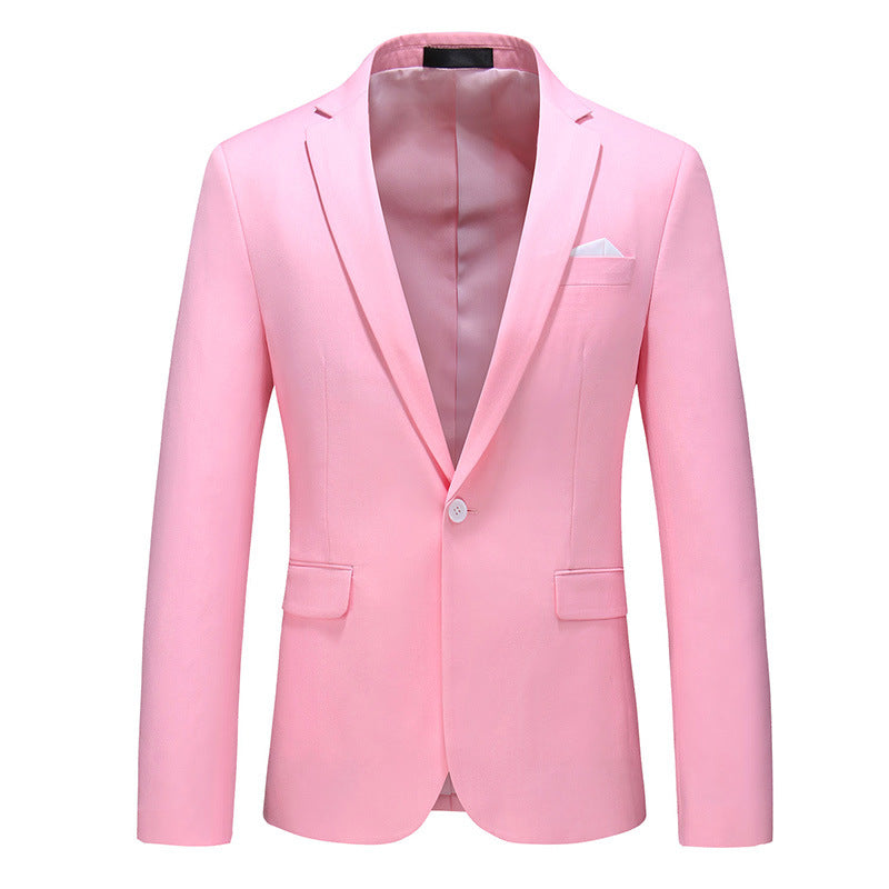 Mens Korean-style Slim-fit Business Suit Jacket