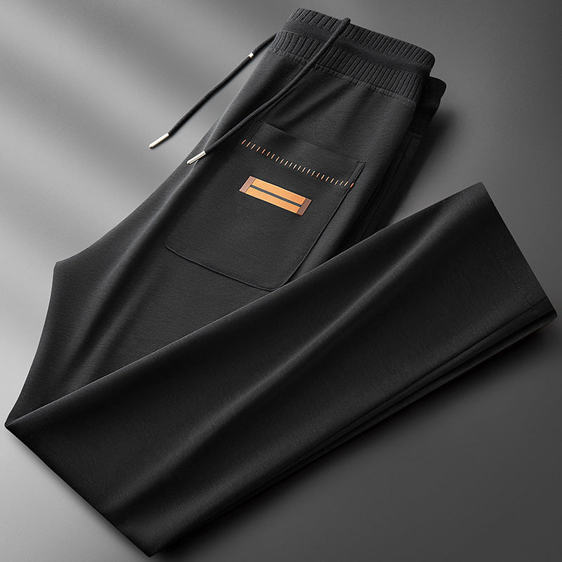 Thin Modal Sweatpants Mens Casual Straight-Leg Pants
