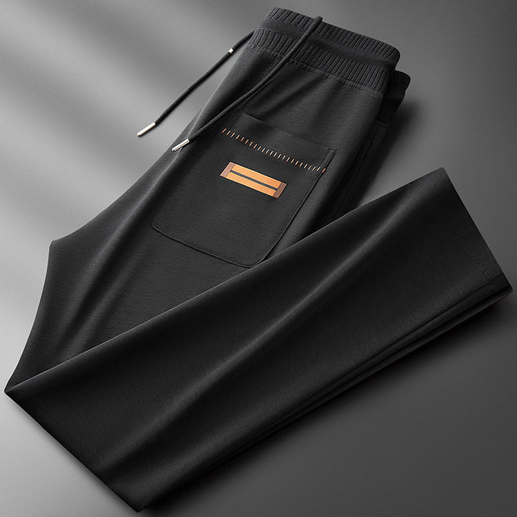 Thin Modal Sweatpants Mens Casual Straight-Leg Pants