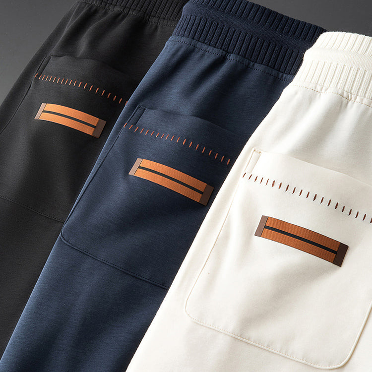 Thin Modal Sweatpants Mens Casual Straight-Leg Pants