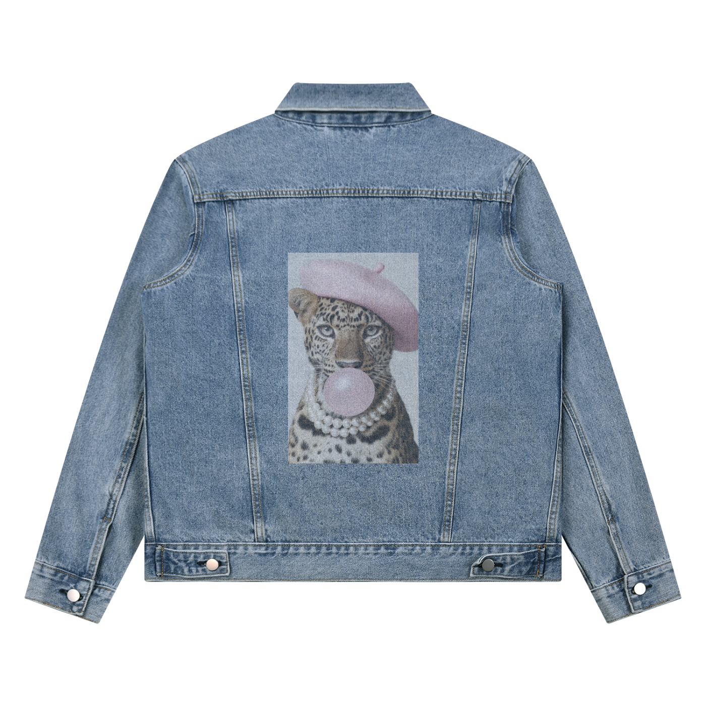 Unisex Vintage Wash Denim Jacket