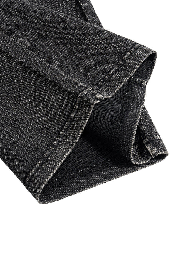 Snow Wash Drawstring Cotton Pants