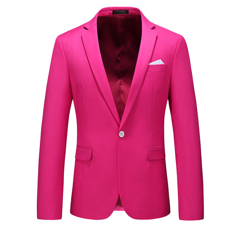 Mens Korean-style Slim-fit Business Suit Jacket