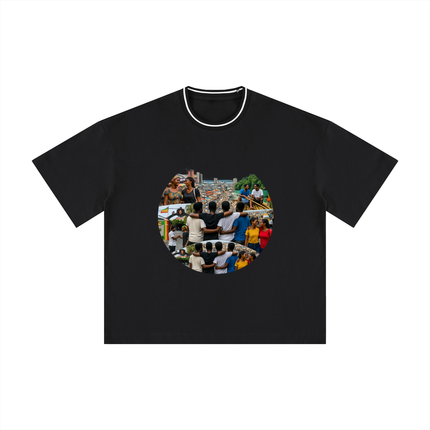 Unisex Boxy Ribbed T-Shirt