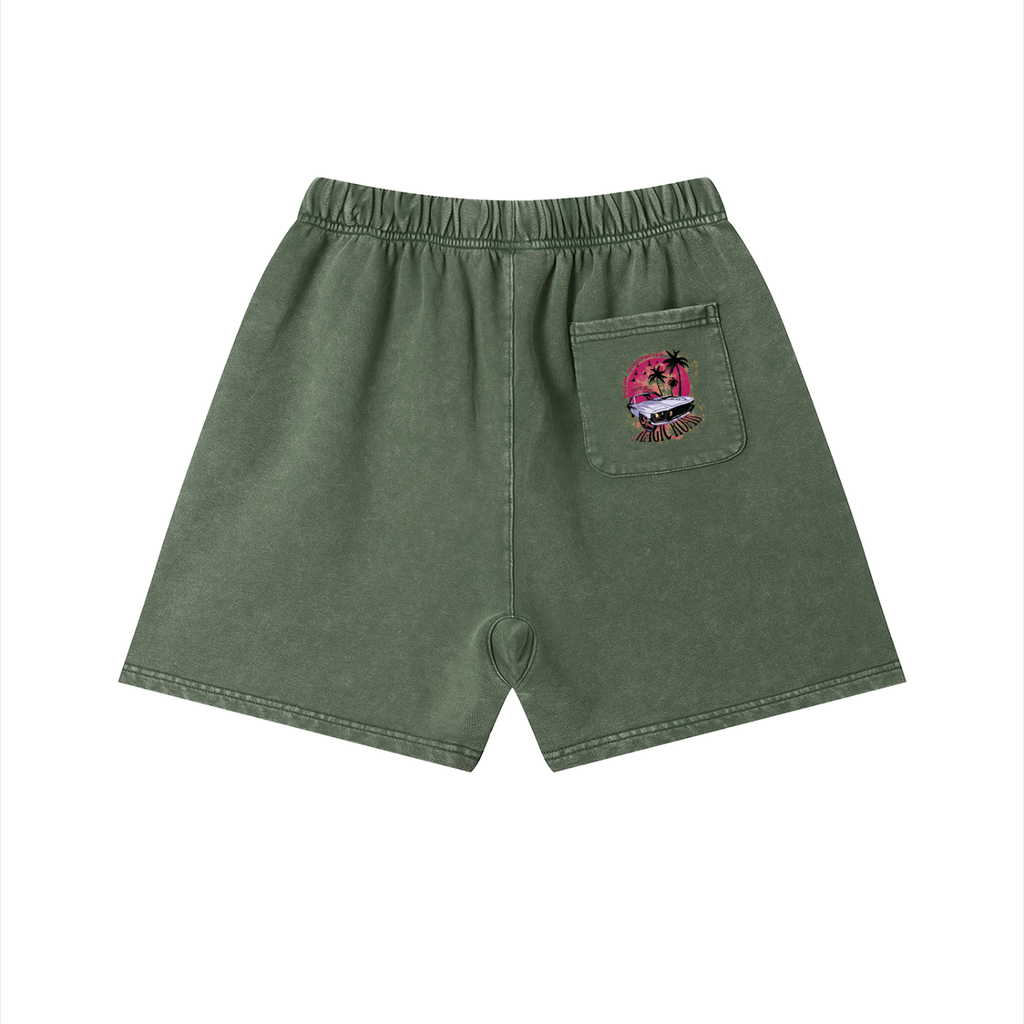 Unisex Vintage Wash Cotton Shorts