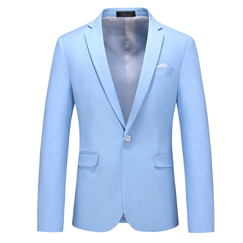 Mens Korean-style Slim-fit Business Suit Jacket