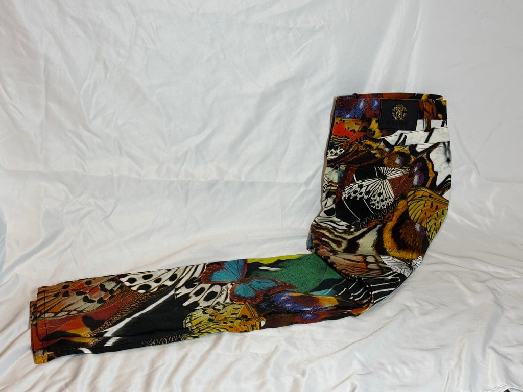 Butterfly Print Jeans