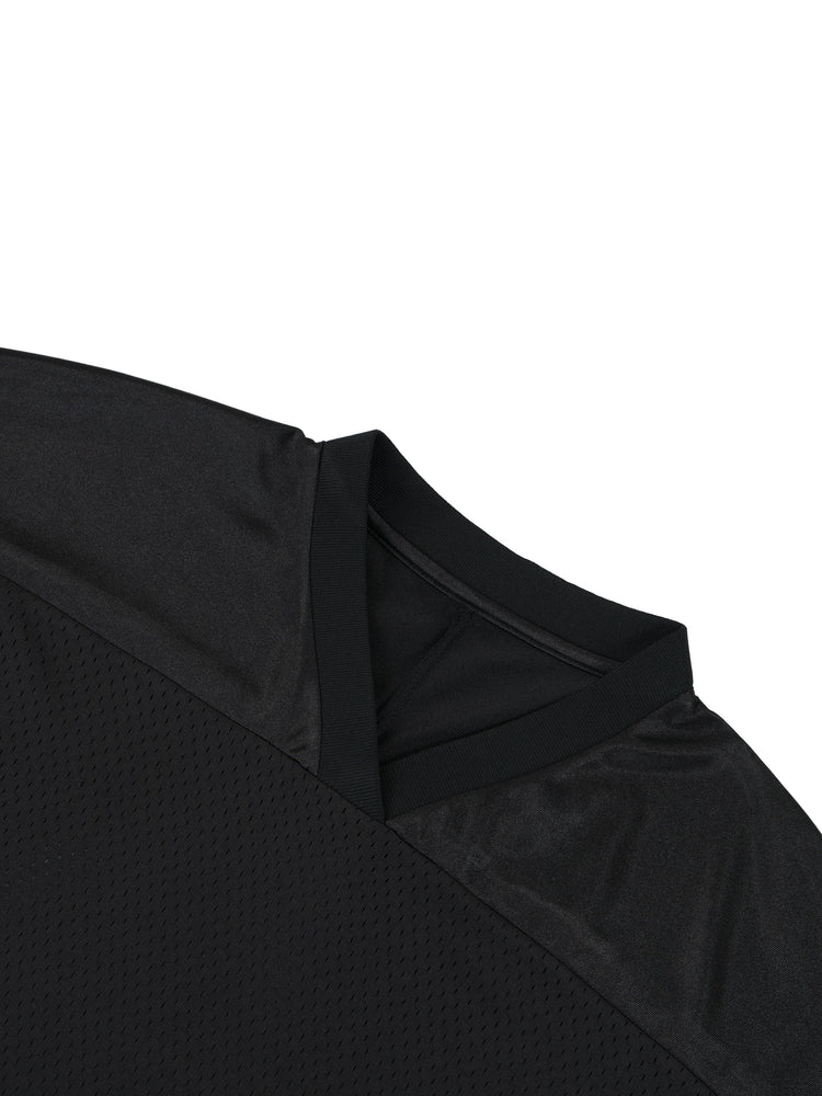 Oversized Mesh V-Neck Soccer Jersey
