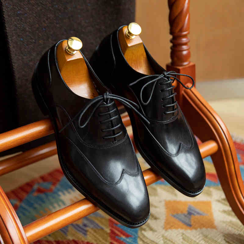 Business Formal Wear Leather Shoes Men's Brogue Shoes