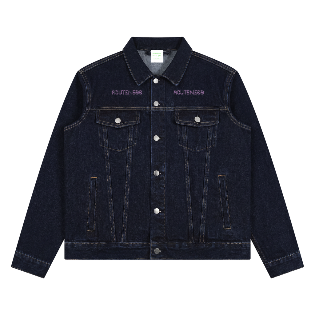 Unisex Vintage Wash Denim Jacket