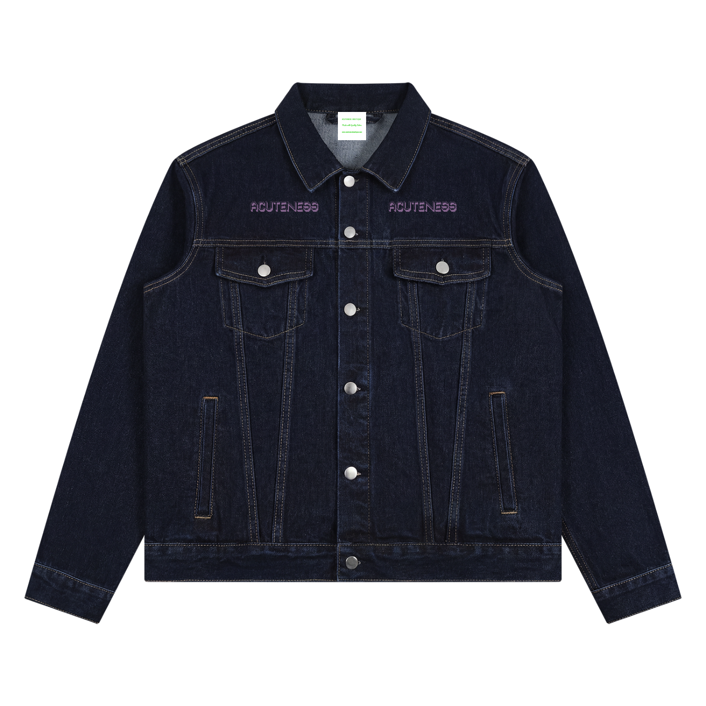 Unisex Vintage Wash Denim Jacket