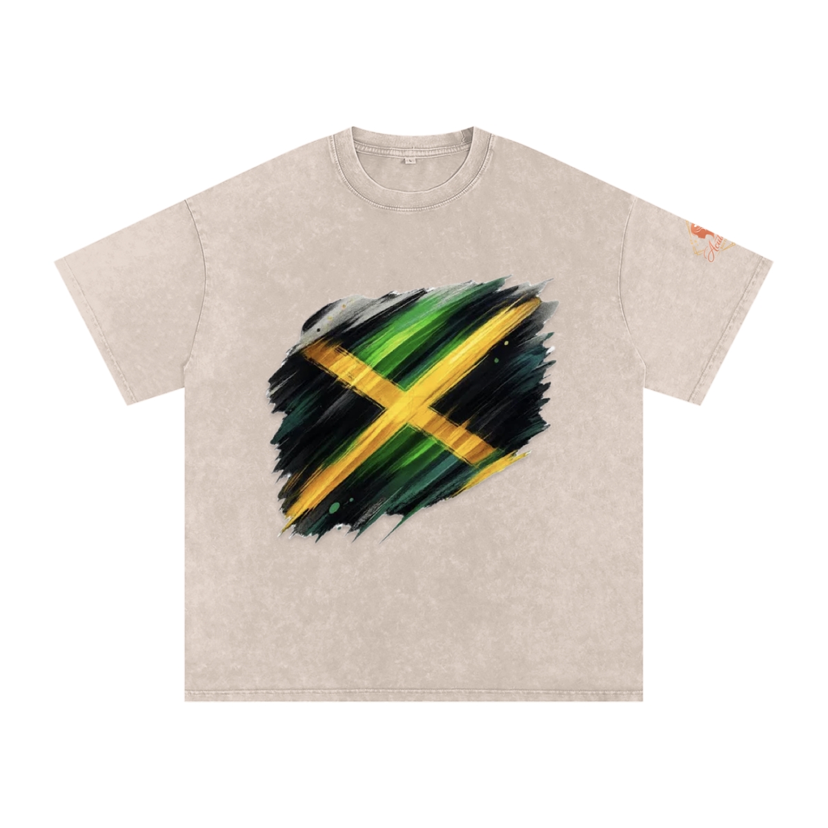 Snow Washed Oversized Cotton T-Shirt