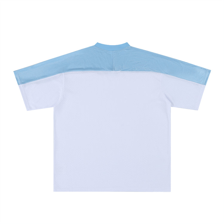 Oversized Mesh V-Neck Soccer Jersey