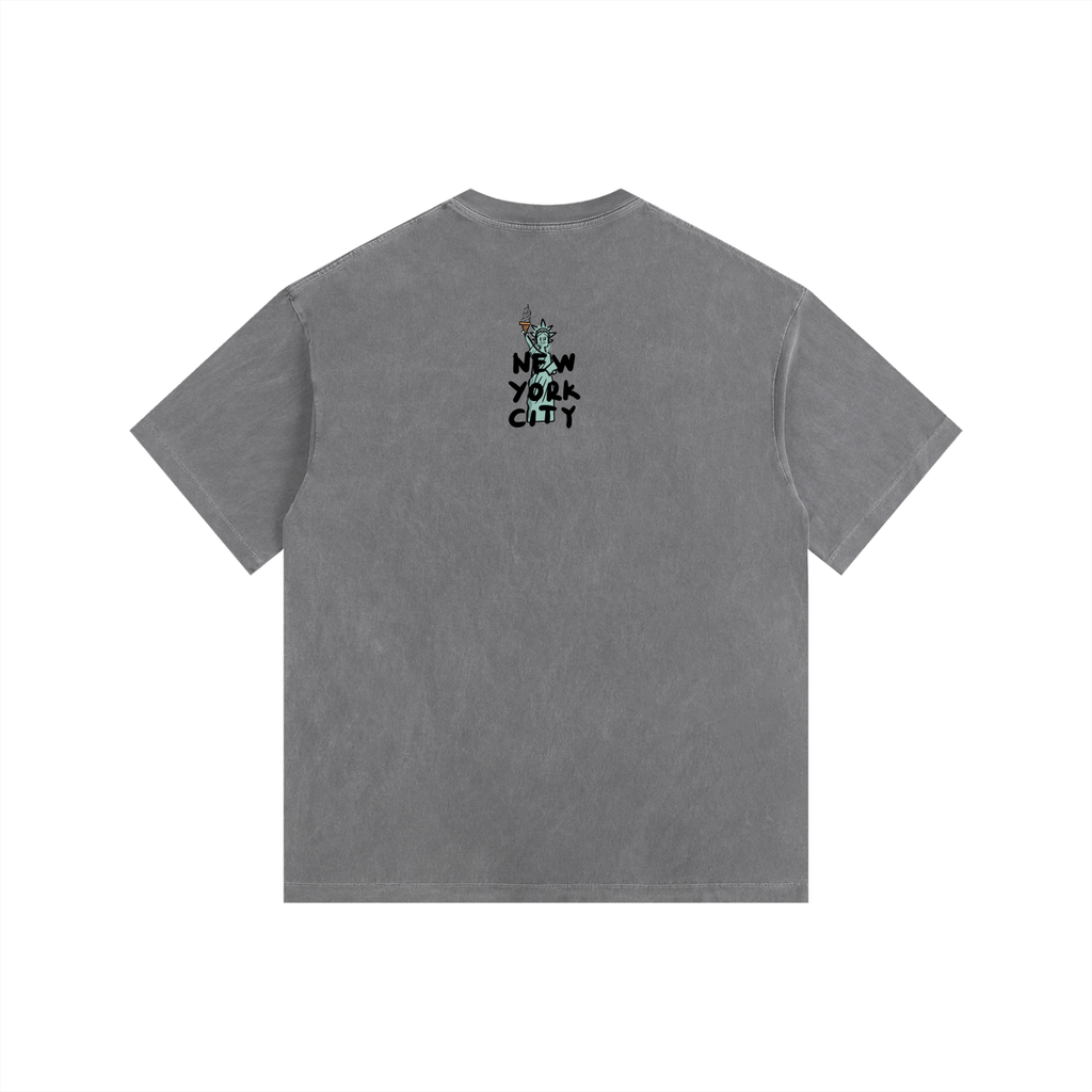 Vintage Washed Oversized Cotton T-Shirt