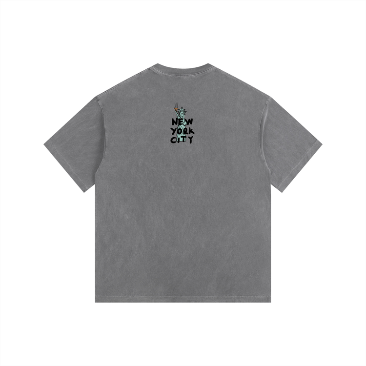 Vintage Washed Oversized Cotton T-Shirt