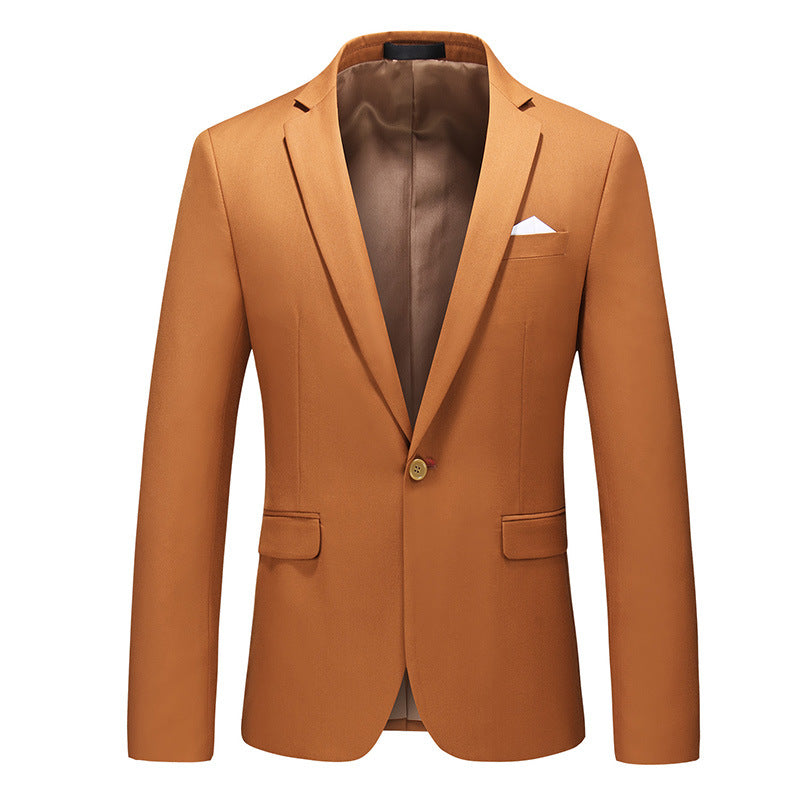 Mens Korean-style Slim-fit Business Suit Jacket