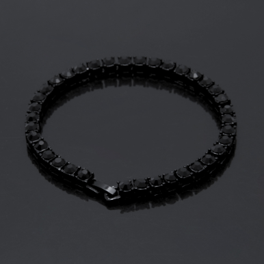 Tin Alloy Gold Color Iced Bracelet Men's Hip Hop Chain Street Rock Jewelry