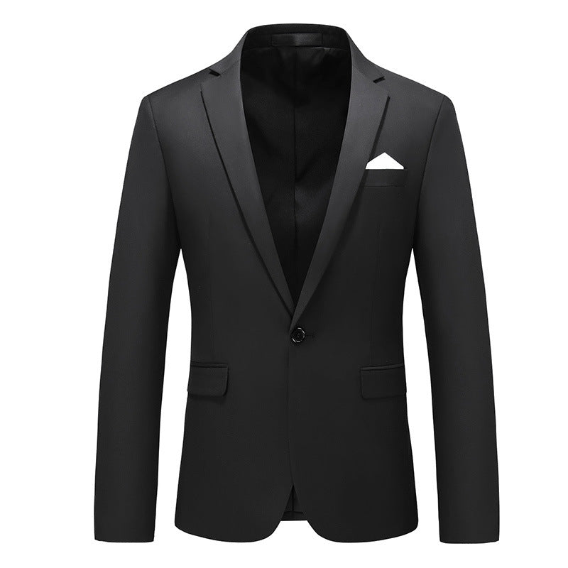 Mens Korean-style Slim-fit Business Suit Jacket
