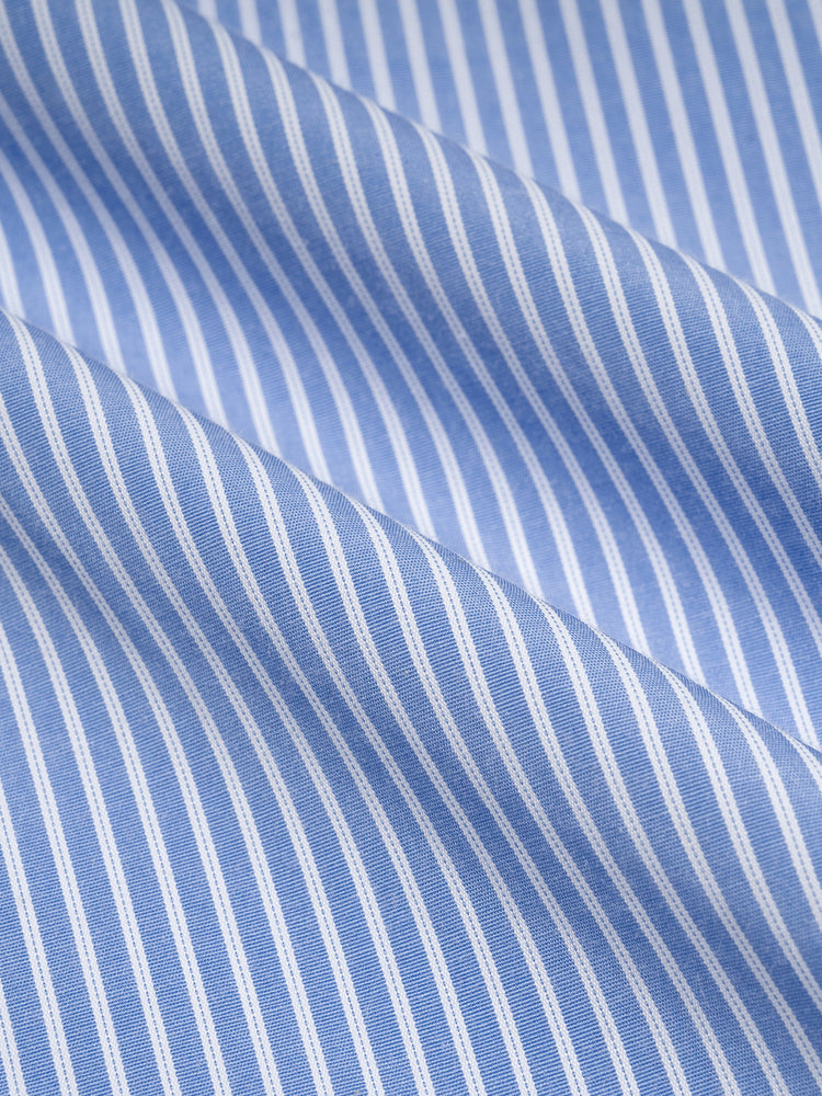 Vertical Stripe Drawstring Barrel Pants