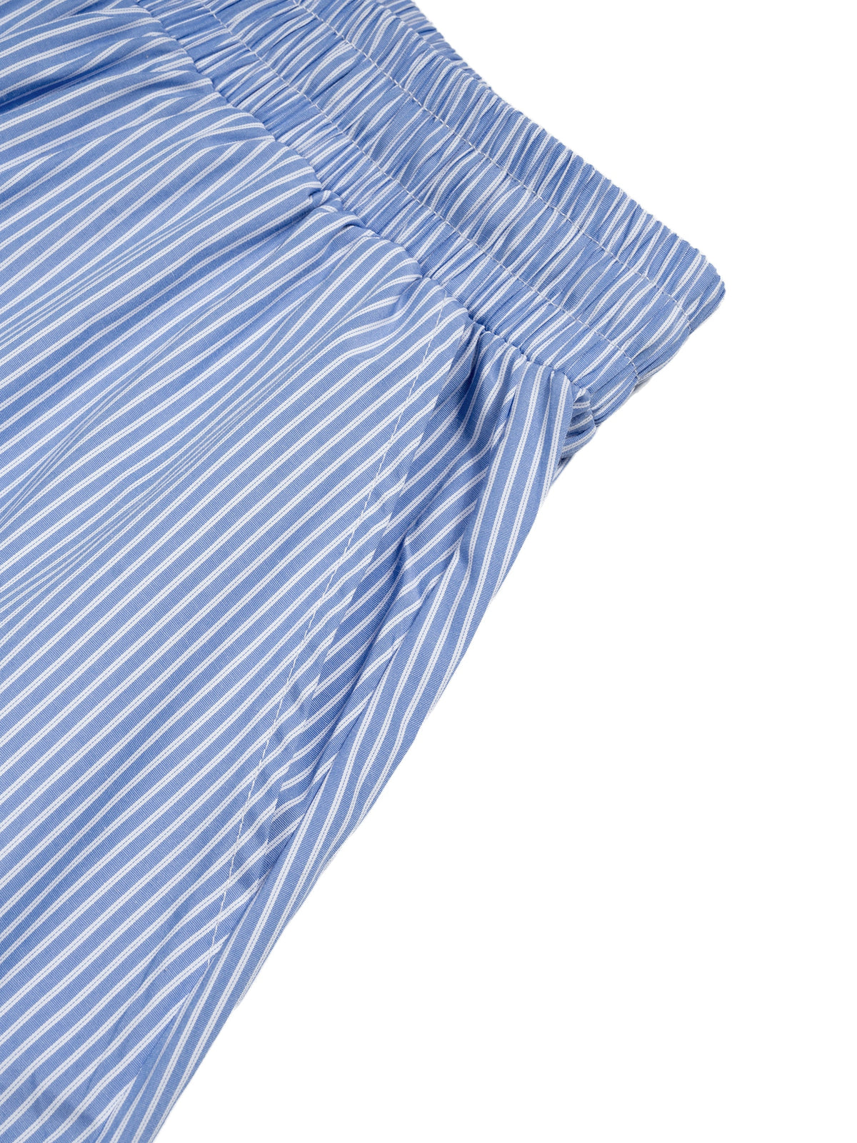 Vertical Stripe Drawstring Barrel Pants