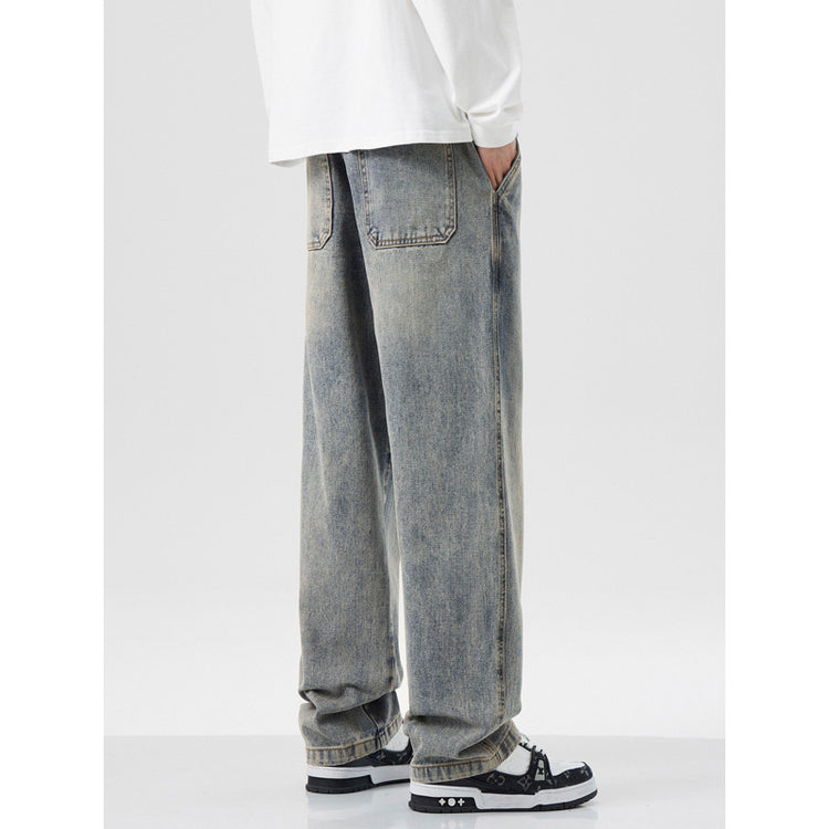 American High Street Retro Loose Casual Straight-leg Pants For Men
