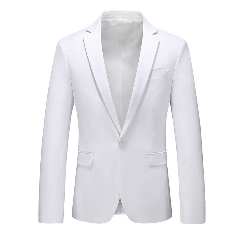Mens Korean-style Slim-fit Business Suit Jacket