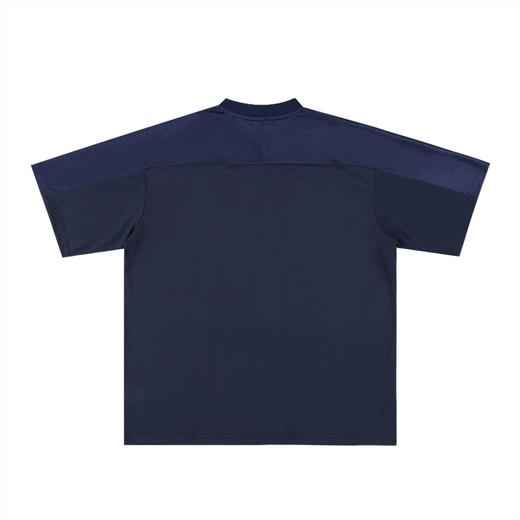 Oversized Mesh V-Neck Soccer Jersey