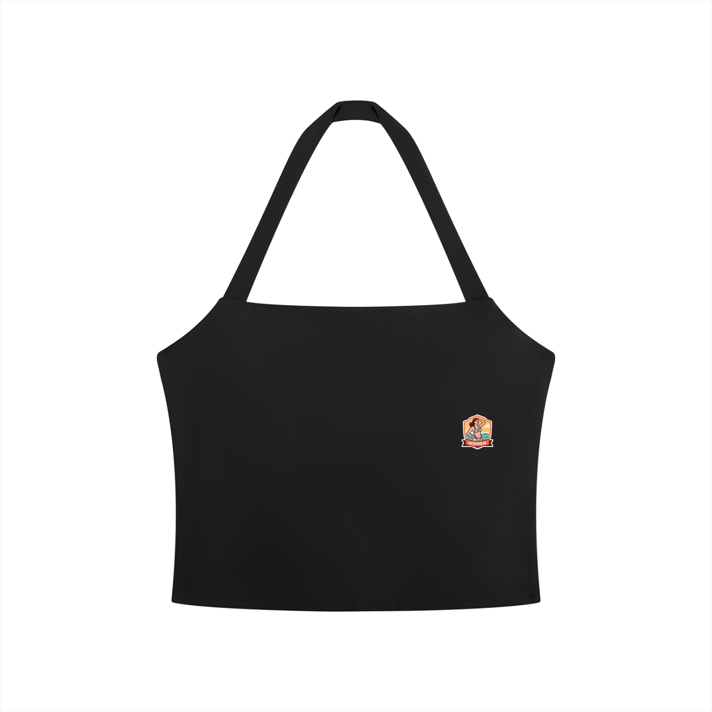 Women's Halter Crop Sports Bra