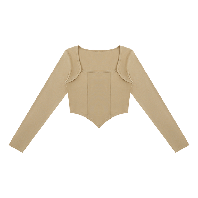 Women's Square Neck Cropped T-Shirt