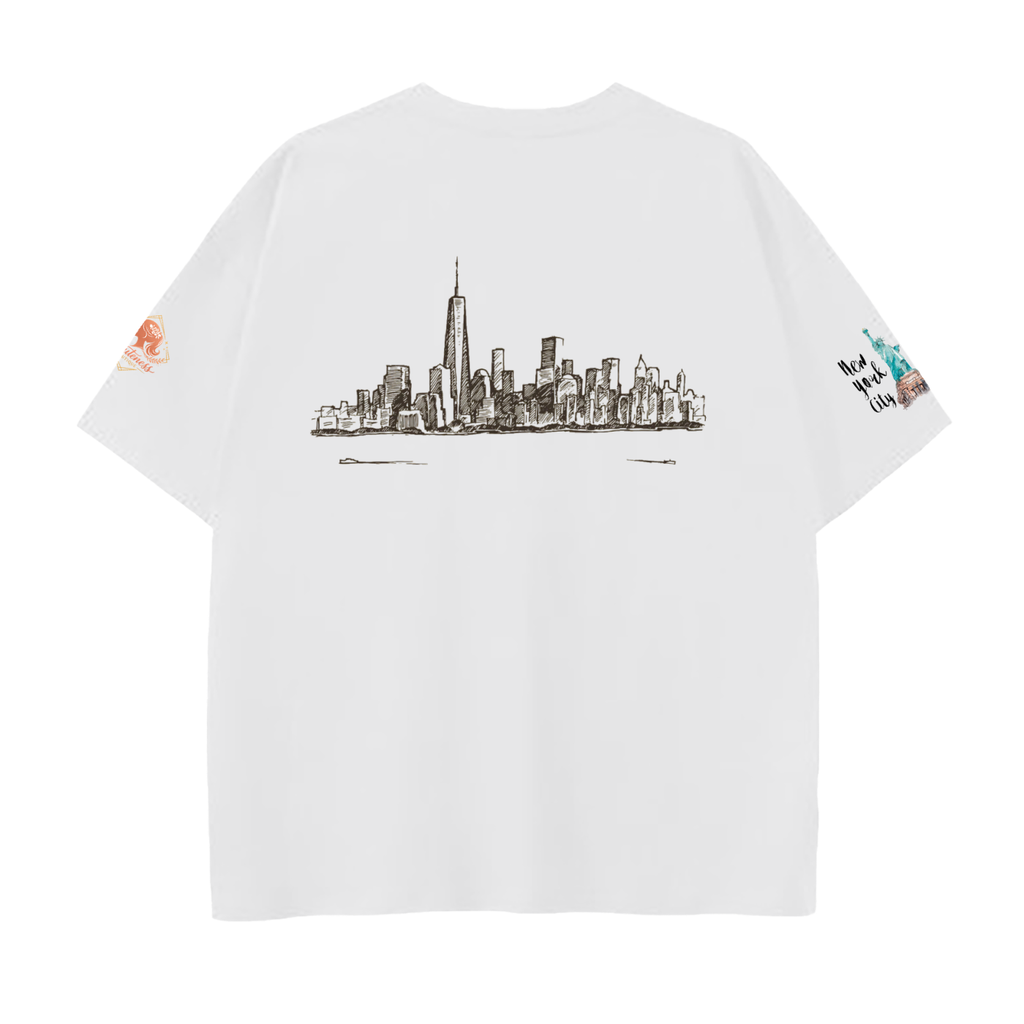 Drop Shoulder Cotton T-Shirt