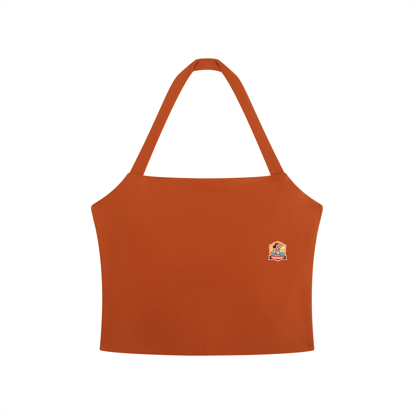 Women's Halter Crop Sports Bra