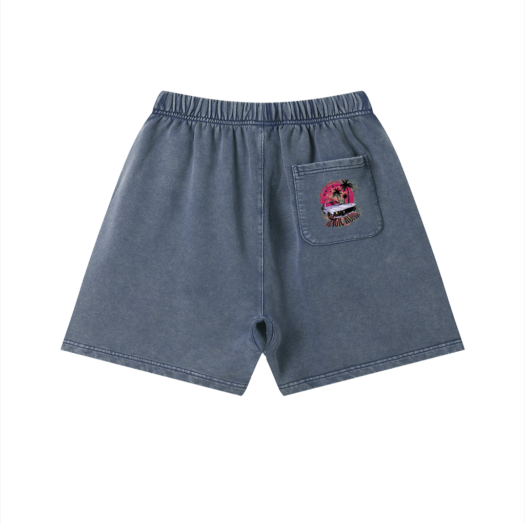 Unisex Vintage Wash Cotton Shorts