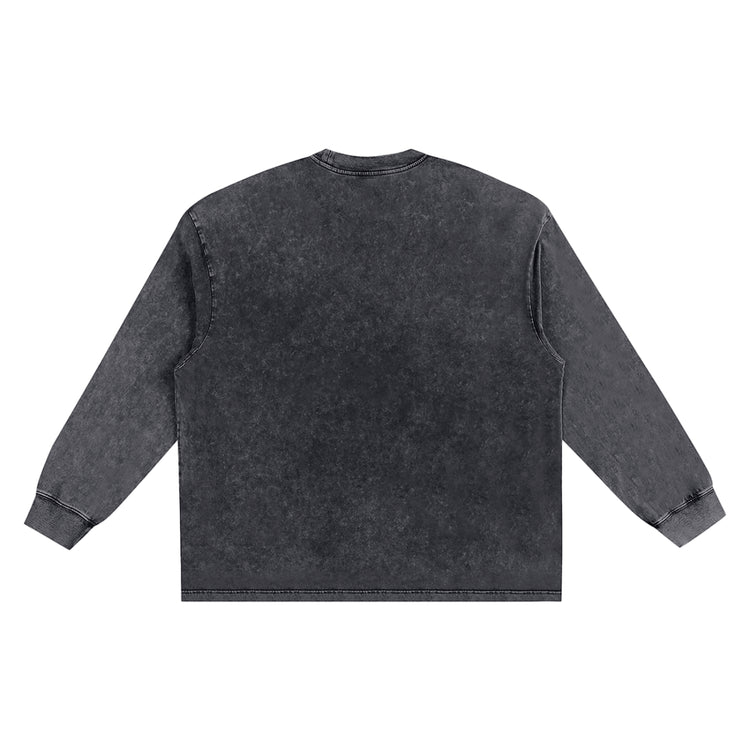 Snow Washed Frayed Edge T-Shirt