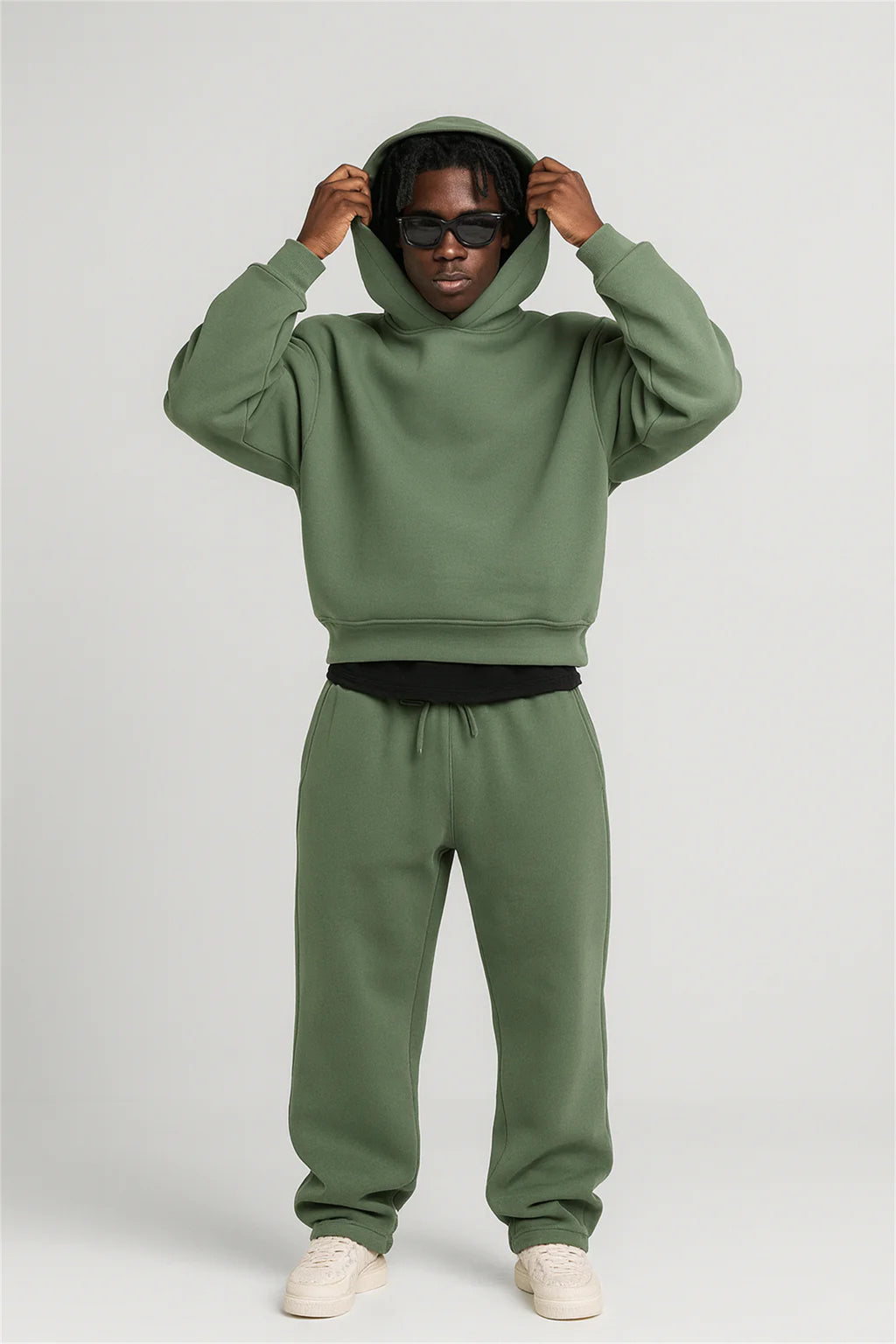 Oversized Two-piece Men's Sportswear Suit
