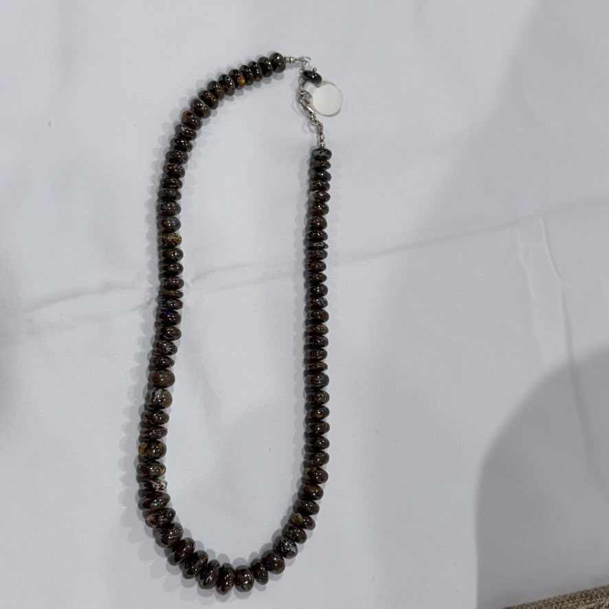 Smoky Obsidian Glow Necklace